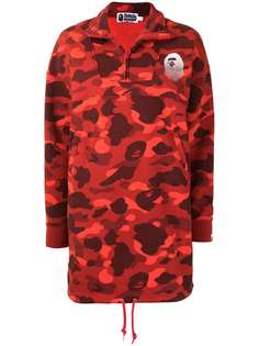 A BATHING APE® платье из джерси с камуфляжным принтом