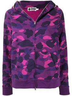 A BATHING APE® худи на молнии с абстрактным принтом