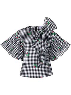 RED Valentino клетчатая блузка