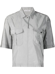 Acne Studios полосатая рубашка с короткими рукавами