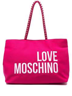 Love Moschino сумка-тоут с вышитым логотипом