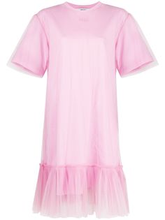 MSGM многослойное платье-футболка