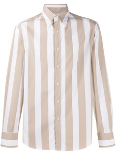 Brunello Cucinelli полосатая рубашка на пуговицах