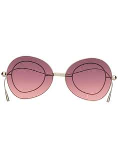Percy Lau декорированные солнцезащитные очки
