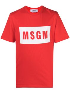 MSGM футболка с логотипом