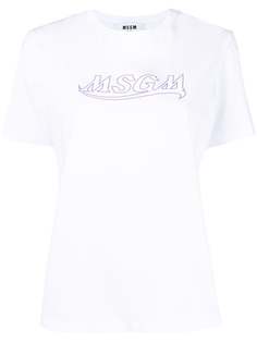 MSGM футболка с короткими рукавами и логотипом