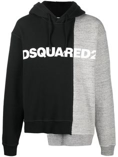 Dsquared2 двухцветное худи асимметричного кроя