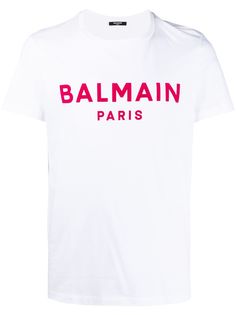 Balmain футболка с короткими рукавами и логотипом