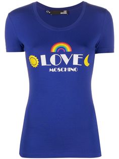 Love Moschino футболка узкого кроя с логотипом