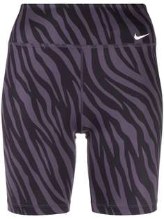 Nike облегающие шорты с тигровым принтом