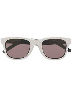 Saint Laurent Eyewear солнцезащитные очки в квадратной оправе с блестками