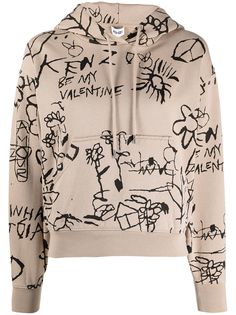 Kenzo худи с принтом