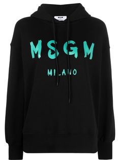 MSGM худи с кулиской и логотипом