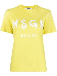 MSGM футболка с короткими рукавами и логотипом