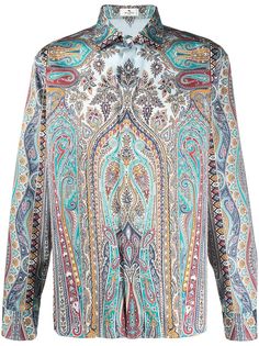 Etro рубашка с принтом пейсли