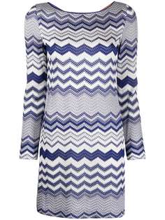 Missoni трикотажное платье с узором зигзаг