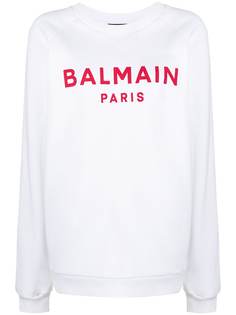Balmain толстовка с логотипом и длинными рукавами