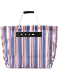 Marni Market сумка-тоут в полоску