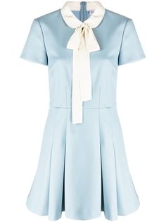 RED Valentino платье с плиссировкой и бантом