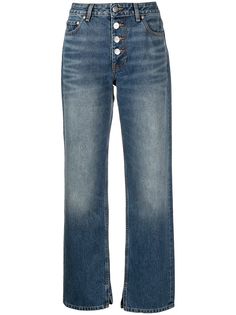 GANNI прямые джинсы средней посадки