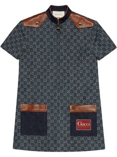 Gucci джинсовое платье с эффектом потертости