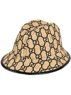 Gucci шляпа-федора с логотипом GG и эффектом змеиной кожи