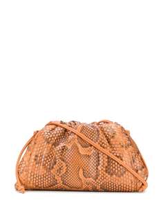 Bottega Veneta клатч The Pouch с тиснением под кожу питона