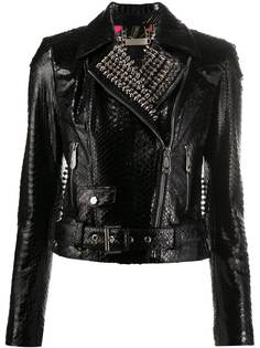 Philipp Plein байкерская куртка с заклепками
