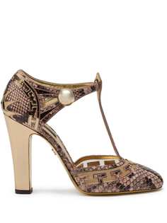 Dolce & Gabbana туфли со змеиным принтом