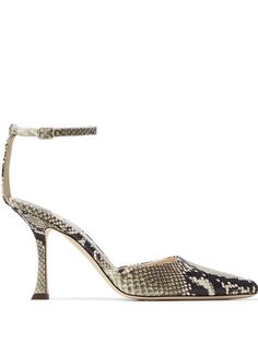 Jimmy Choo туфли Mair 90 с тиснением под кожу змеи
