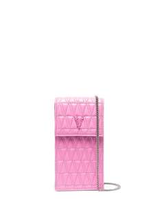 Versace стеганая сумка для телефона Virtus