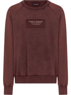 Dolce & Gabbana толстовка с надписью и круглым вырезом