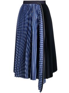 Sacai юбка миди асимметричного кроя