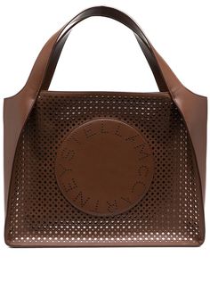 Stella McCartney сумка-тоут Stella Logo с перфорацией