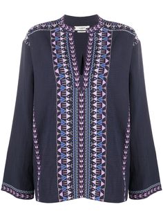 Isabel Marant Étoile блузка с длинными рукавами и принтом