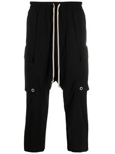 Rick Owens укороченные брюки с низким шаговым швом