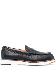 Tods лоферы из зернистой кожи Tod`S