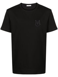 Moncler футболка с короткими рукавами и вышитым логотипом