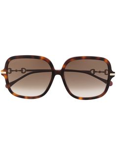 Gucci Eyewear солнцезащитные очки в квадратной оправе