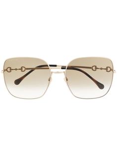 Gucci Eyewear солнцезащитные очки в квадратной оправе