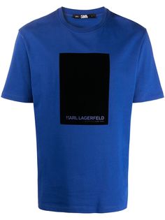 Karl Lagerfeld футболка с фактурным принтом