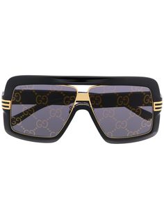 Gucci Eyewear солнцезащитные очки в массивной квадратной оправе
