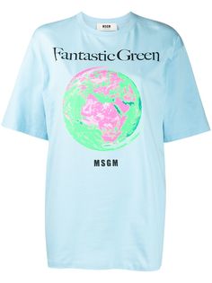 MSGM футболка Fantastic Green