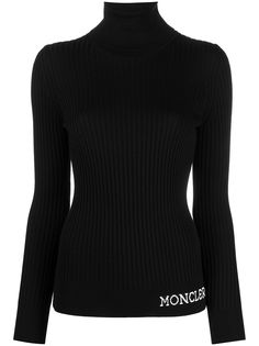 Moncler джемпер вязки интарсия с логотипом