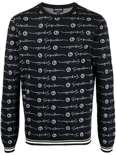 Giorgio Armani джемпер с монограммой