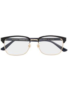 Gucci Eyewear очки в полуоправе