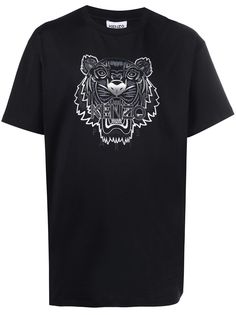 Kenzo футболка с принтом Tiger
