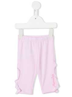 Monnalisa легинсы с оборками и вышитым логотипом