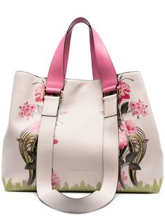 Alberta Ferretti сумка-тоут с цветочным принтом