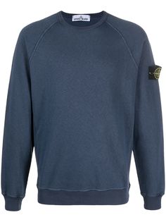 Stone Island толстовка с нашивкой-логотипом
